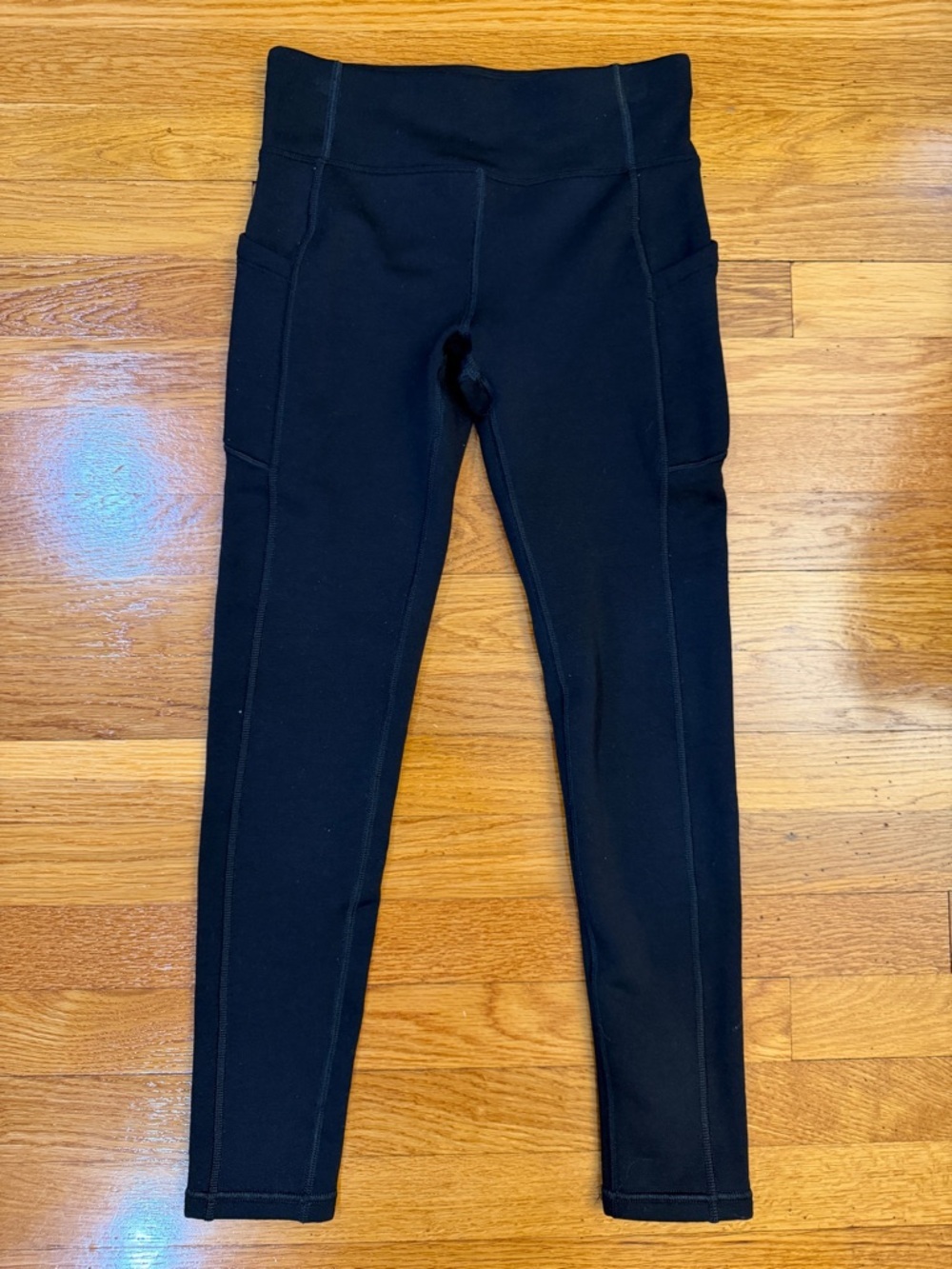 Athleta Girl Polartec Tight in Black- Size L/12 Fleece Leggings